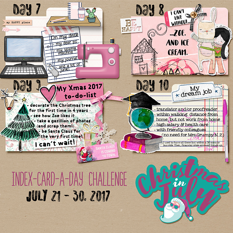 Index-Card-A-Day Challenge, Days 7-10