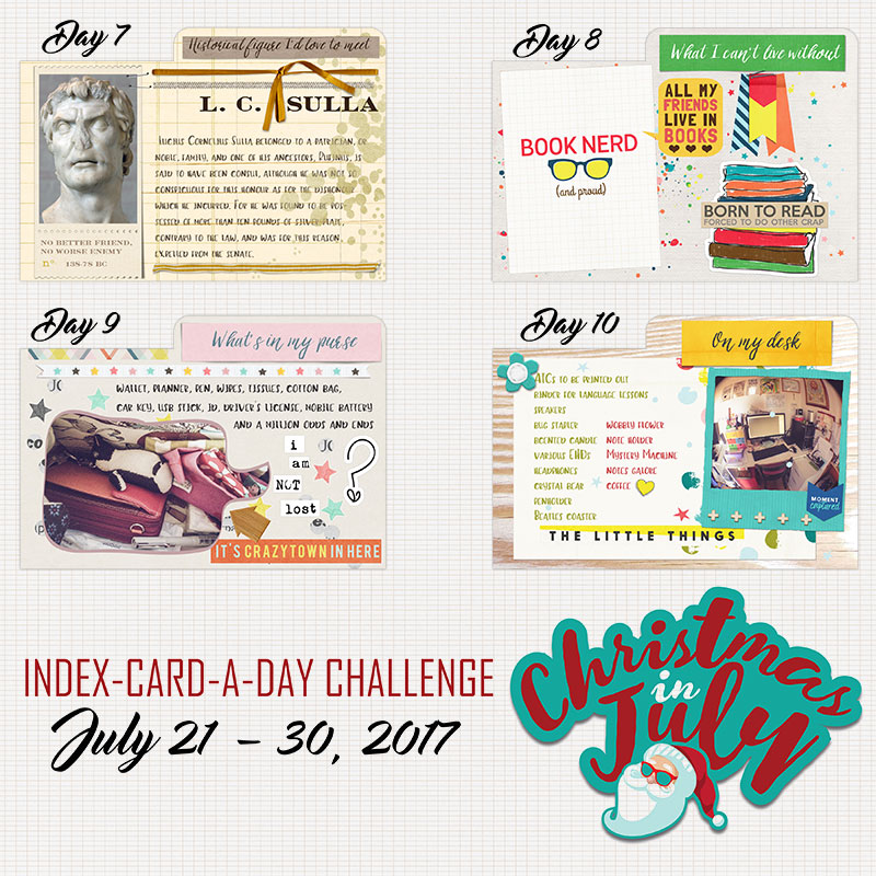 Index cards day 7-10