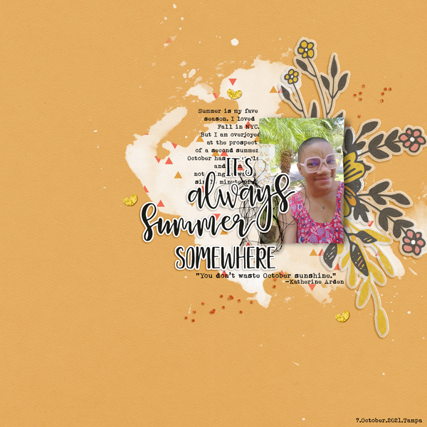 Inspiration: October 2021 - Always Summer
