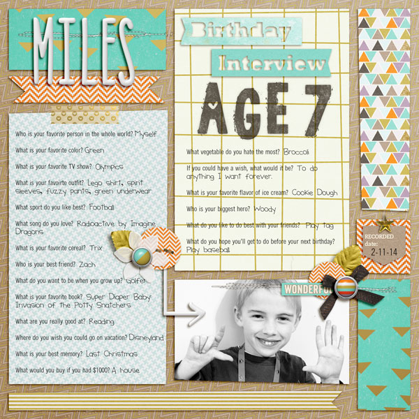 interview - age 7