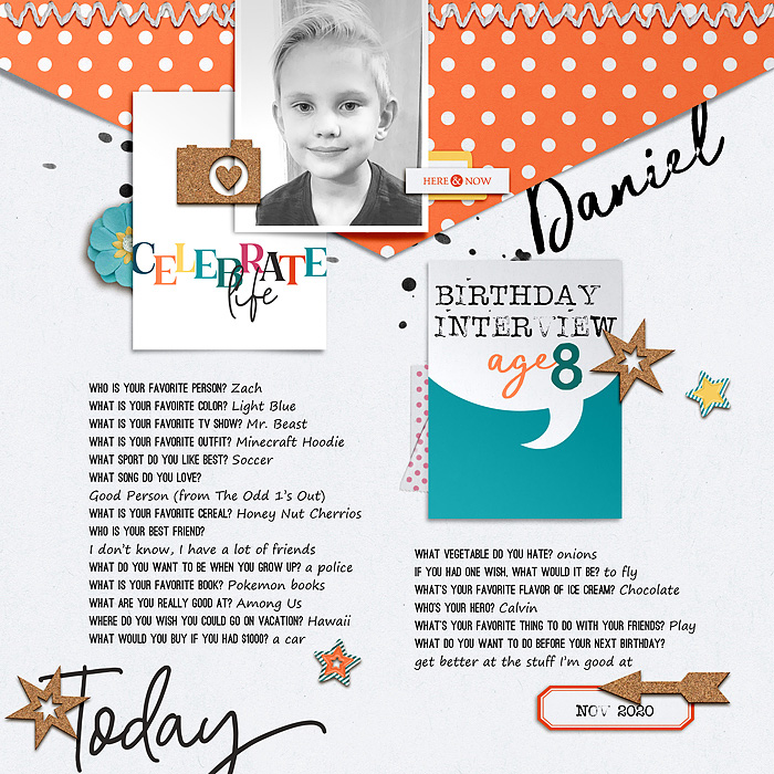 interview - age 8