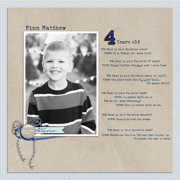 Interview with Finn at 4