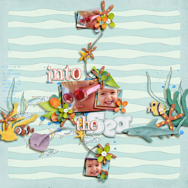 into the sea