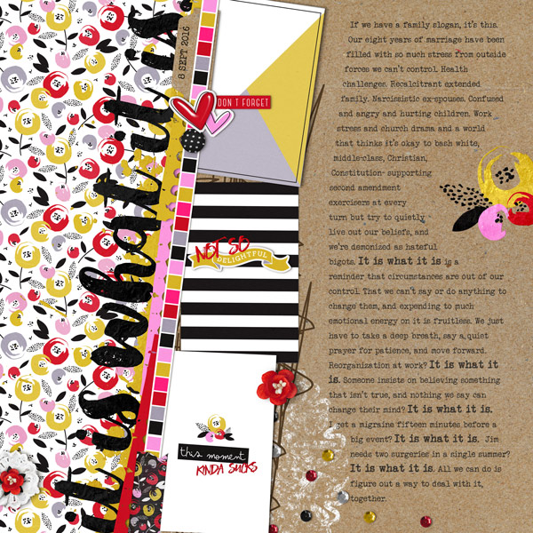 It Is What It Is (Journaling Challenge Sept 2016)