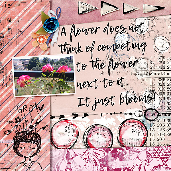 It just blooms...