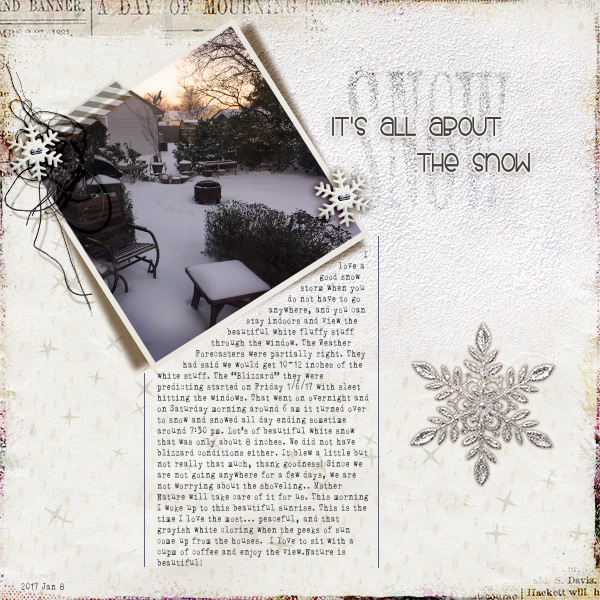 It's all about the Snow (MOC Day 8 - Journaling)