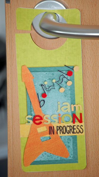 Jam Session Door Hanger