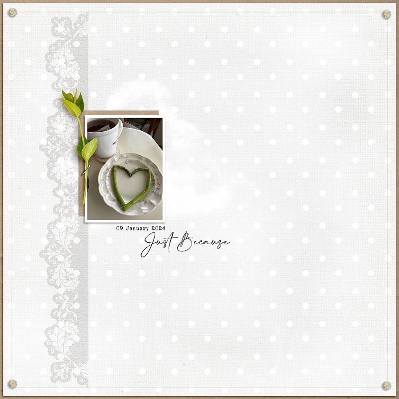 Jan. 1: Clean & Simple  - Just Because