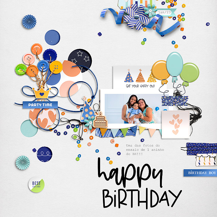 Jan 16: Combine Two Templates (happy bday)