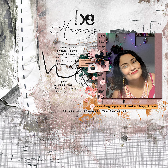 Jan 18: Word Art (Be happy)
