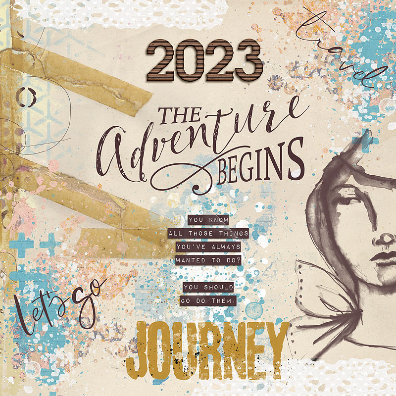 Jan 2 - Art Journaling 2023