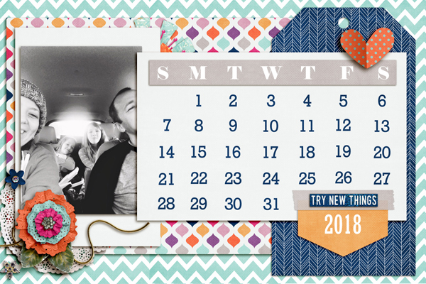 Jan 2018 Calendar