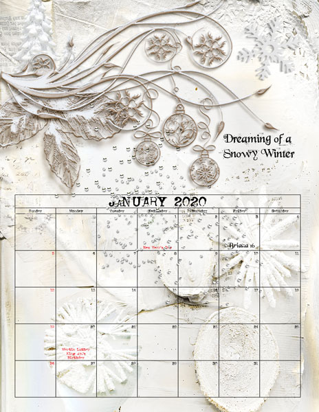 Jan-2020 Calendar