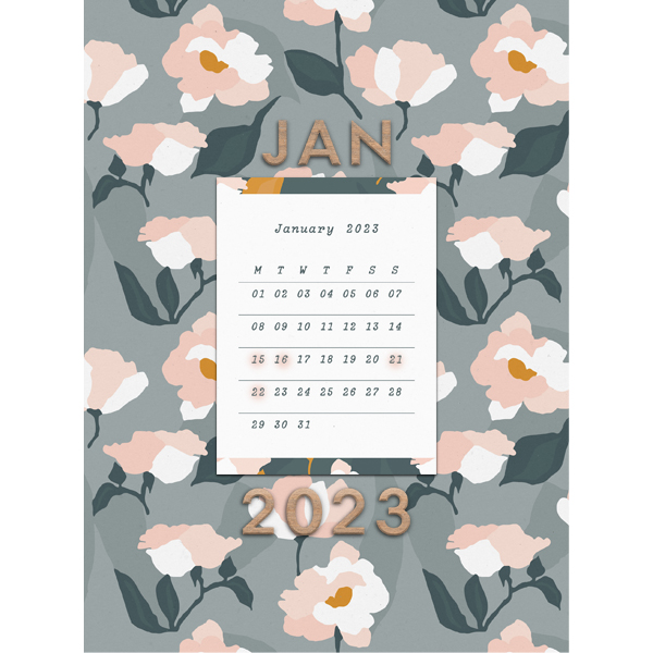 Jan 2023 Bujo Cover