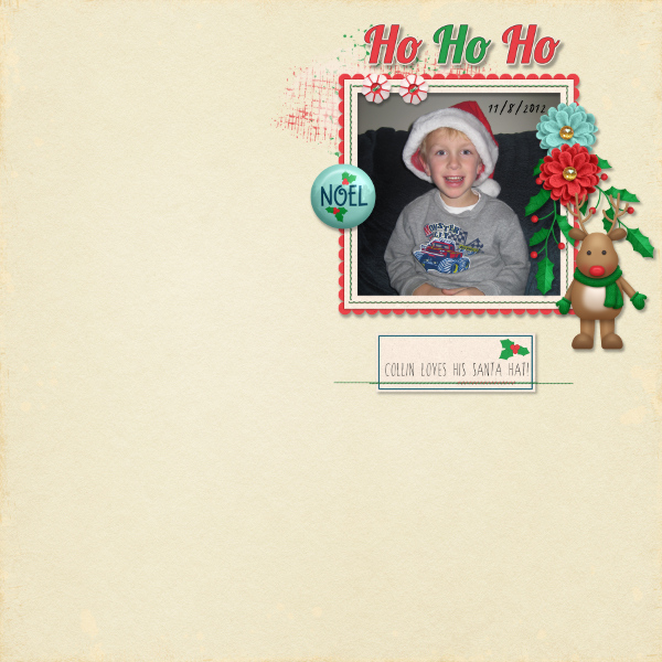 January 1-Blind Scrap- Ho Ho Ho