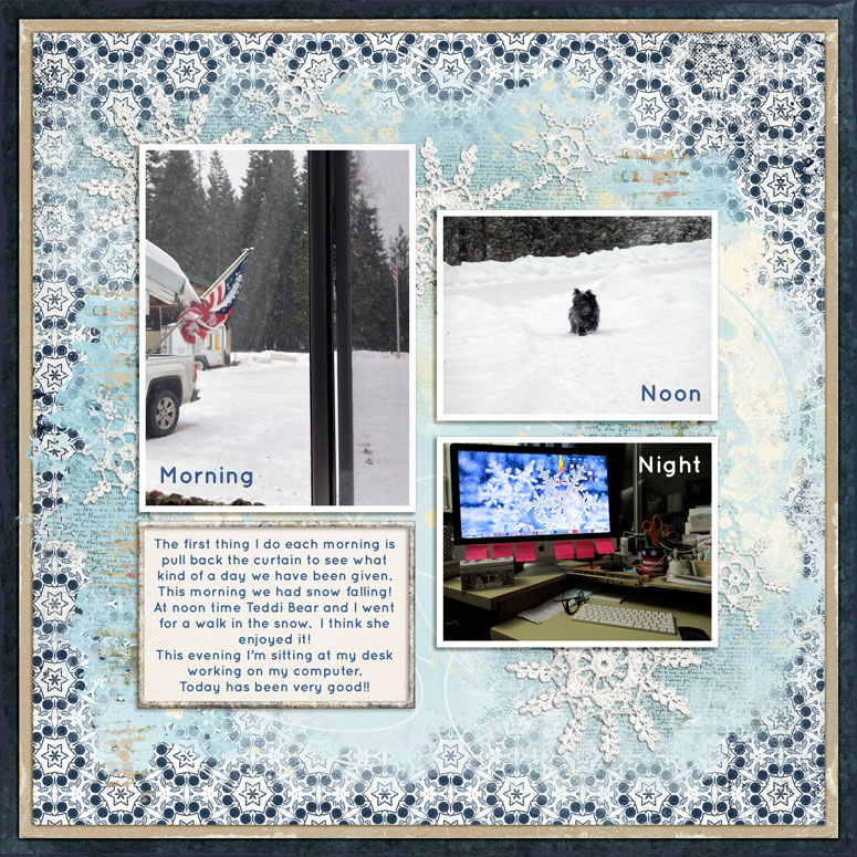 JANUARY 13:  PHOTOGRAPHY CHALLENGE - MORNING/NOON/NIGHT