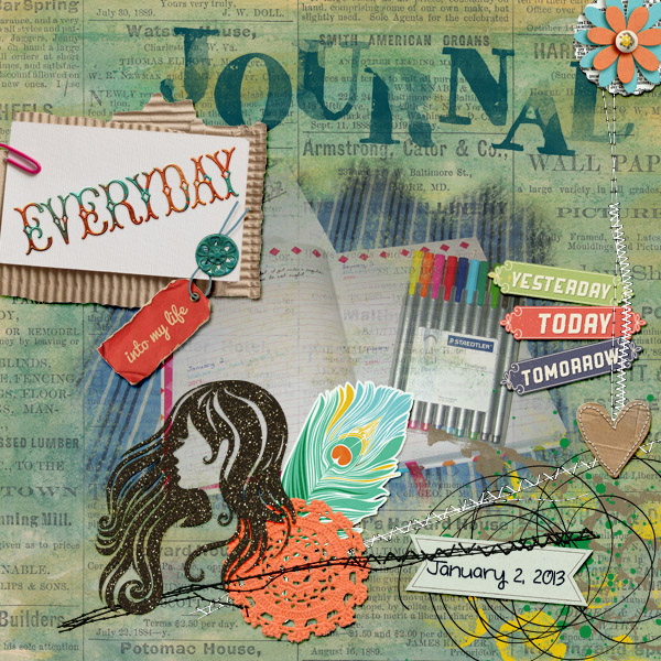 January 2 MOC Challenge - Art Journaling