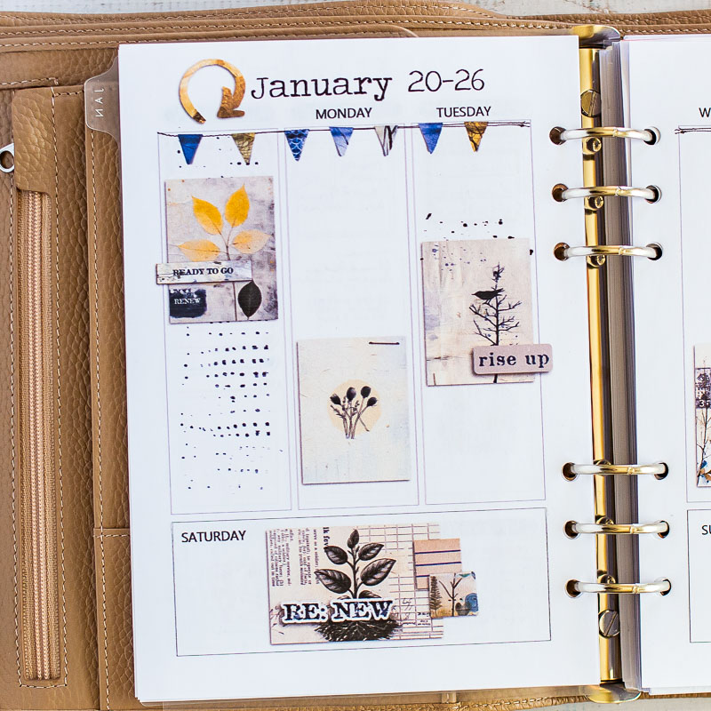 January 20 Planner close-up
