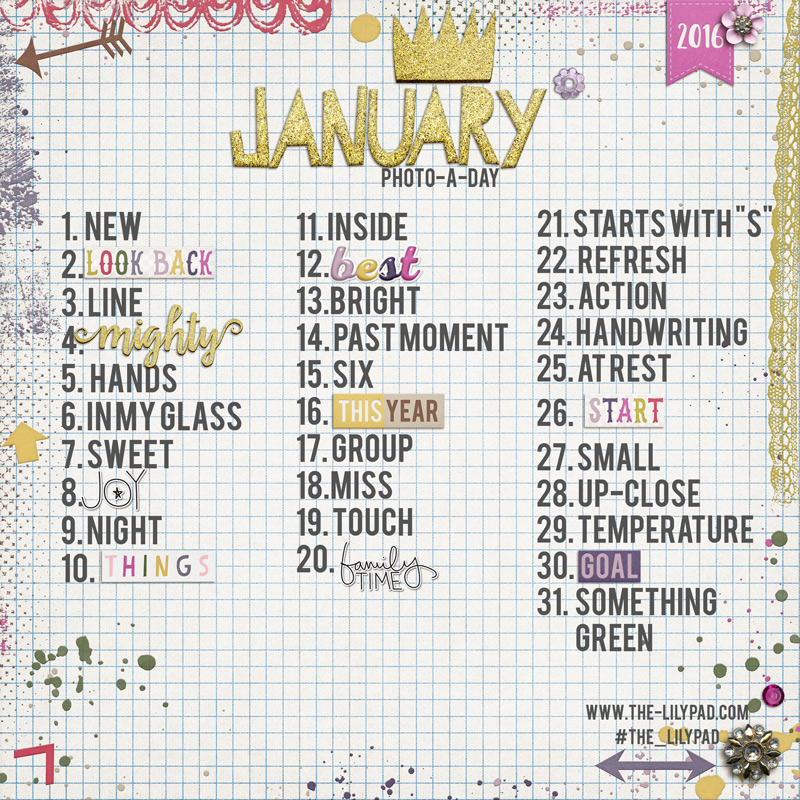 January 2016 Photo-a-Day