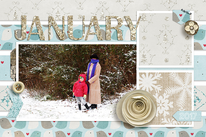 January 2017 Calendar 6x4
