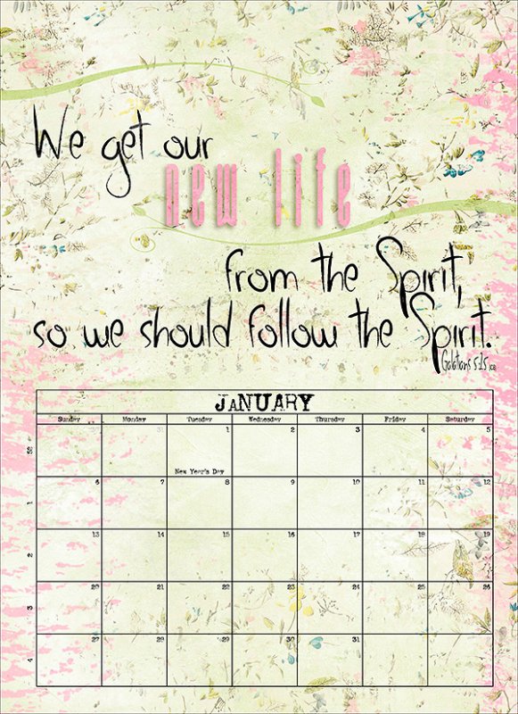 January 2019 Calendar