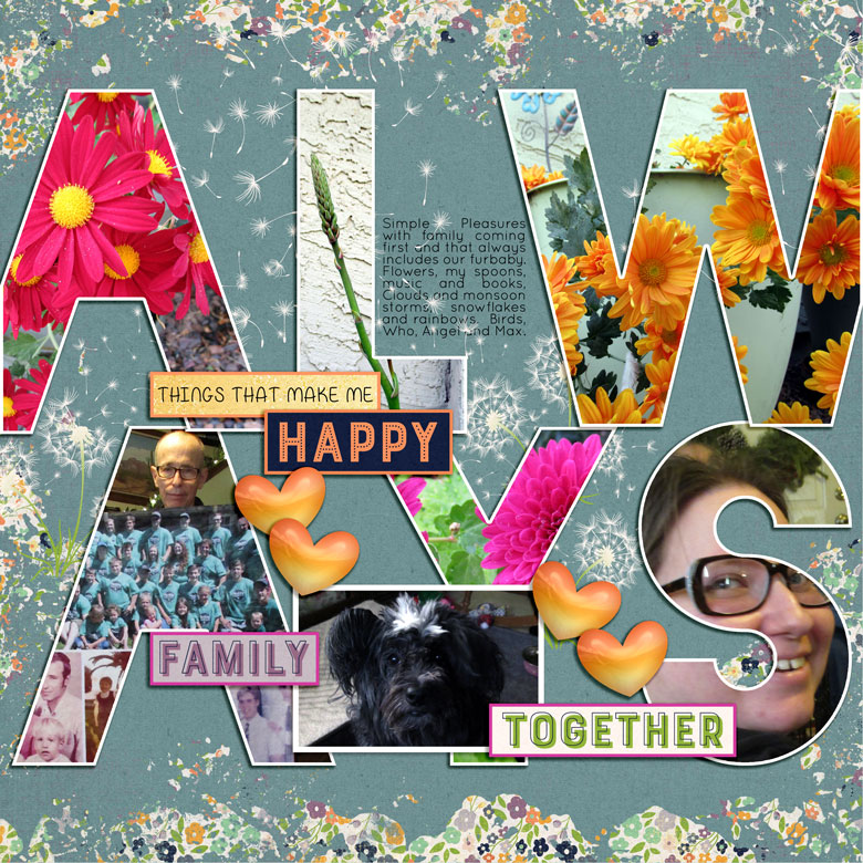 JANUARY 21 - HUNT FOR HAPPINESS LAYOUT CHALLENGE (RANDOM)