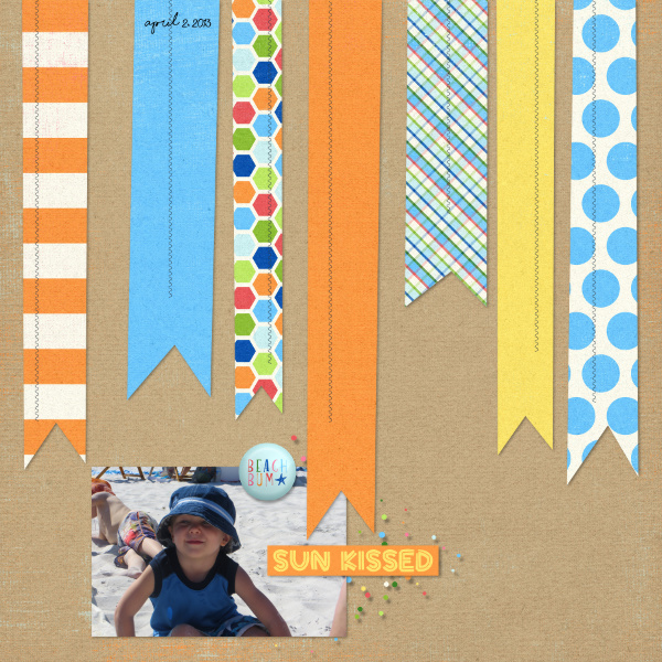 January 23-Playing With Paper Strips {Sun Kissed}
