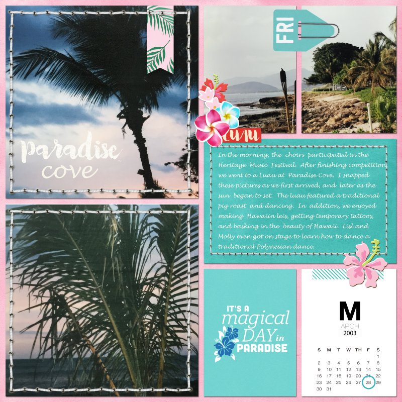 January 30-Vacation Journaling