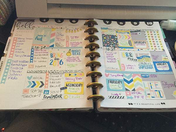 January 4-10 Planner Spread
