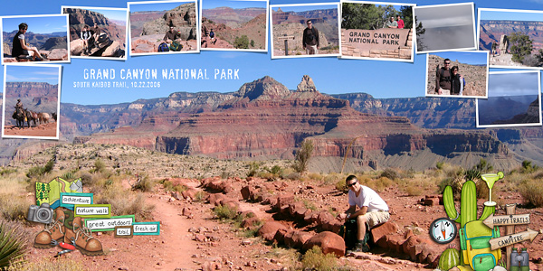 January 9 Challenge - 2-Page Layout {Grand Canyon}