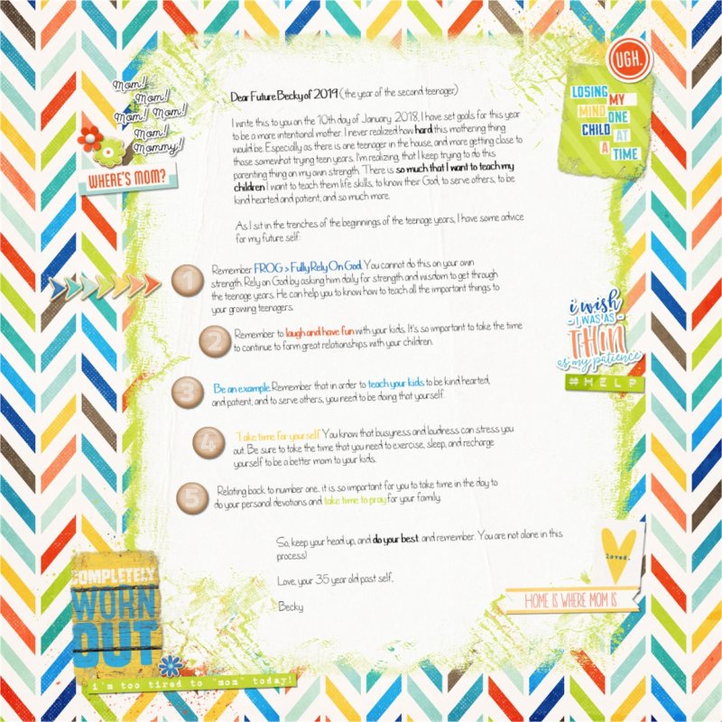 January 9 MOC Advice to future Self (Journaling Challenge)