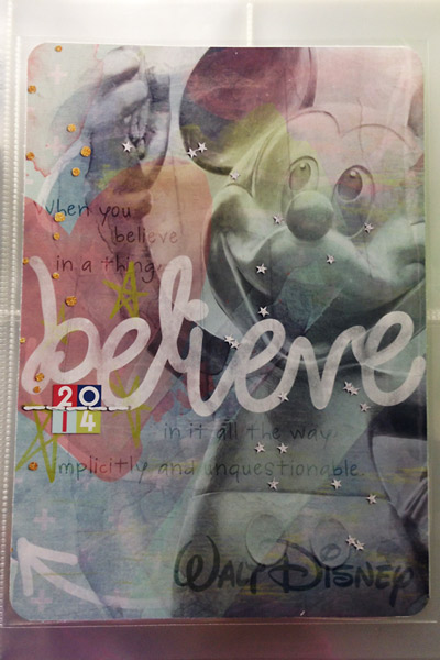 January Art Journal Challenge 1 - Printed
