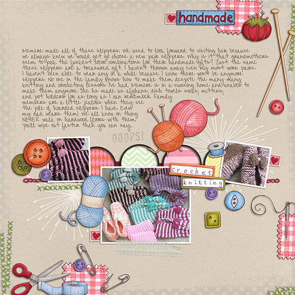 January Challenge 18 - Detailed Template {Handmade with Love}