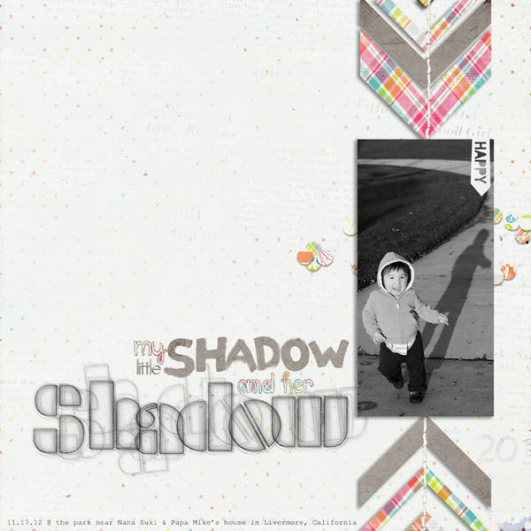 January challenge #7 - my little shadow and her shadow