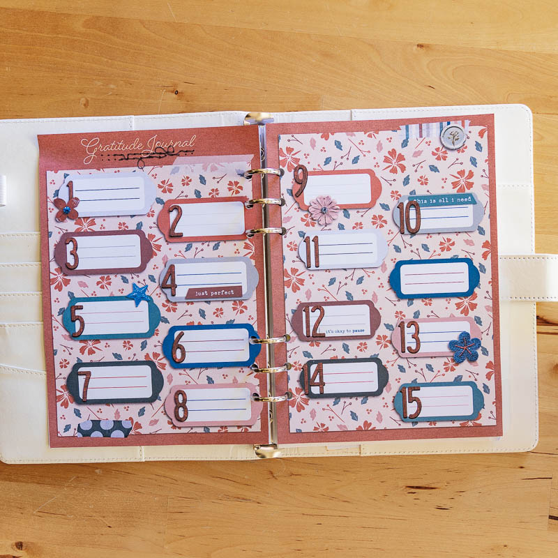 January Gratitude Journal (planner hybrid)