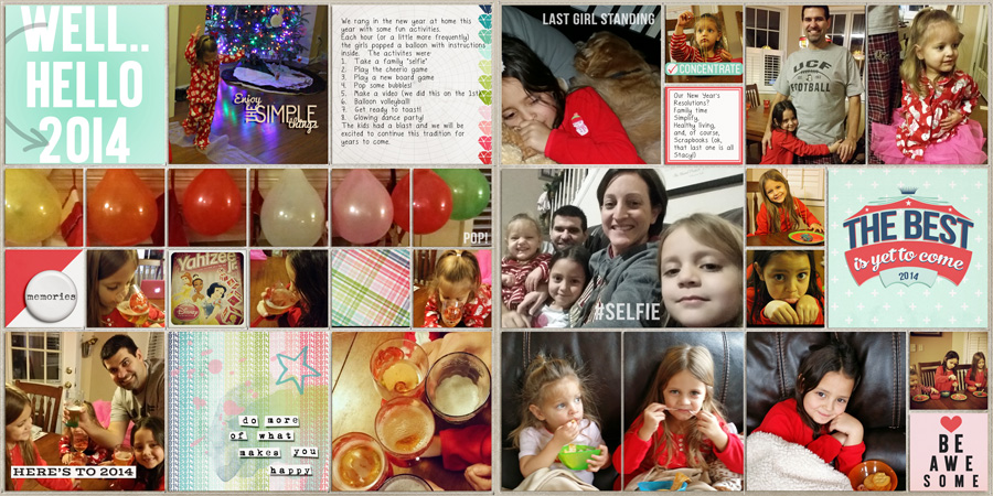 January MOC 2014 - #4, 2 page spread