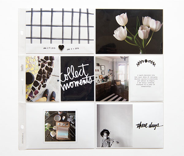 January Project Life Layout