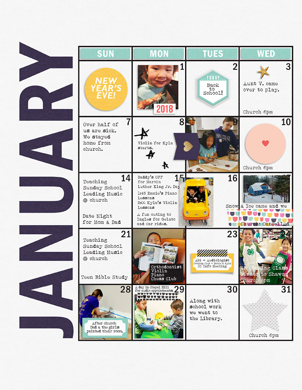 January Review Planner Page {left}