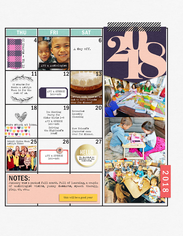 January Review Planner Page {left}