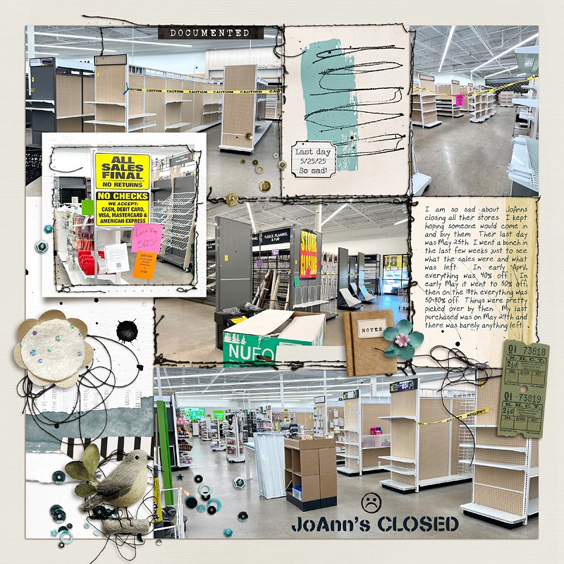 JoAnns Closed