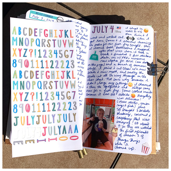 Journal Page - Sticker Sheet