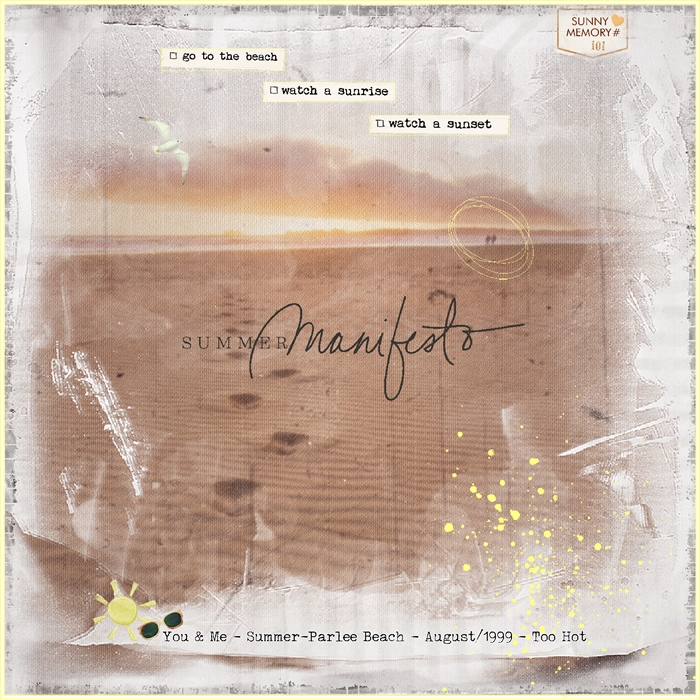 Journaling Challenge-April-The 5 W's-Beach Memories