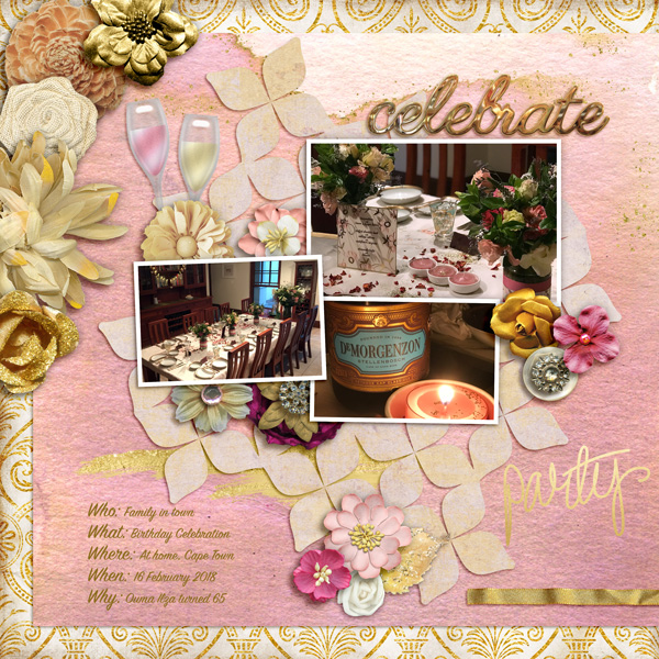 Journaling Challenge April18 - "Celebrate" left page