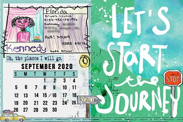 Journey_Kid Art_Calendar_Pocket Scrapping