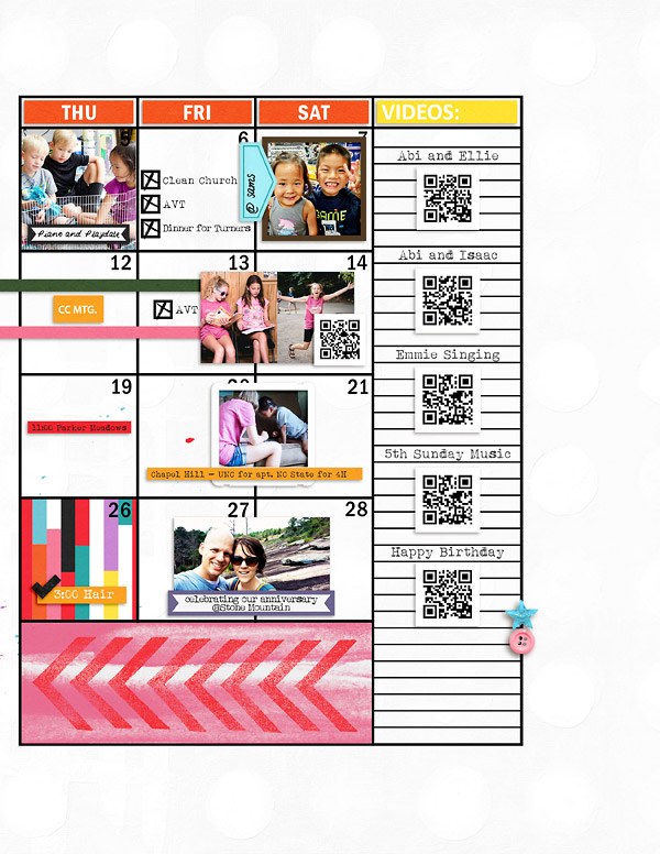 July 2018 Planner Review Page {right}