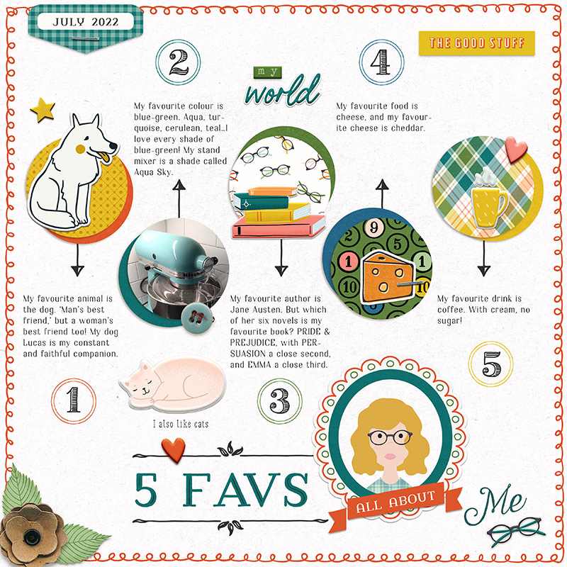 July 22 Journaling Challenge: 5 Favs