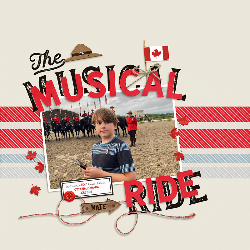 July 24 Scraplift Challenge: The Musical Ride