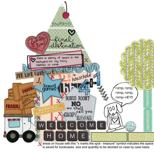 July Art Journal Challenge Week 3 - My Dream Home