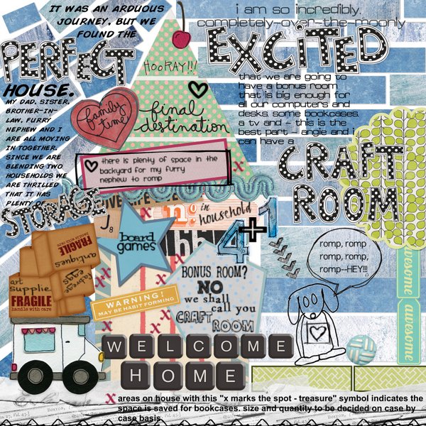 July Art Journal Challenge Week 4 - All About My New House