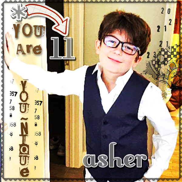July Art Journaling Week 1 {Asher you are YOUnique}